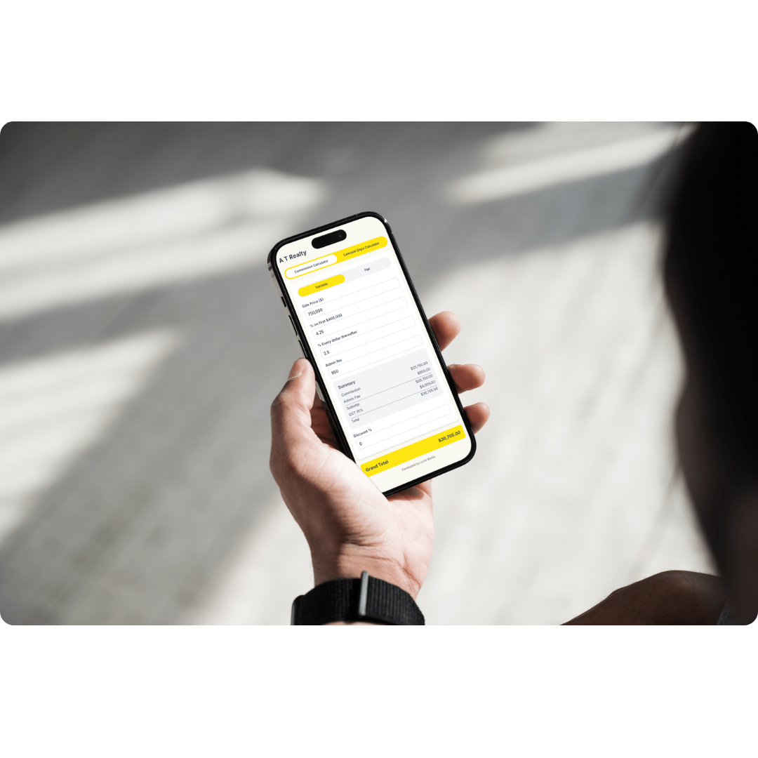 Commission Calculator Mobile App — Ray White